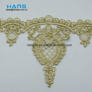 2018 New Design Embroidery Lace on Organza (HC-1833)