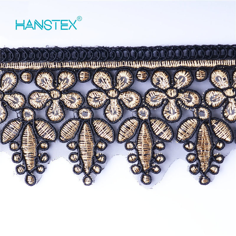 Hans Example of Standardized OEM Soft Cutwork Lace Embroidery Designs