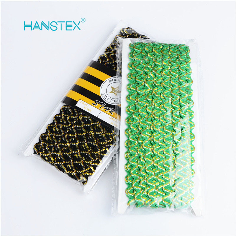 High Quality Wholesale 3mm Polyester Zig-Zag (Ric-Rac) Ribbon Lace Tape