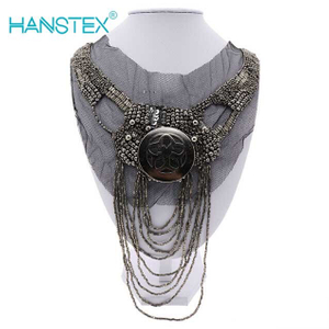 European and American Style Heavy Industry Wear Beads Fake Collar Wholesale