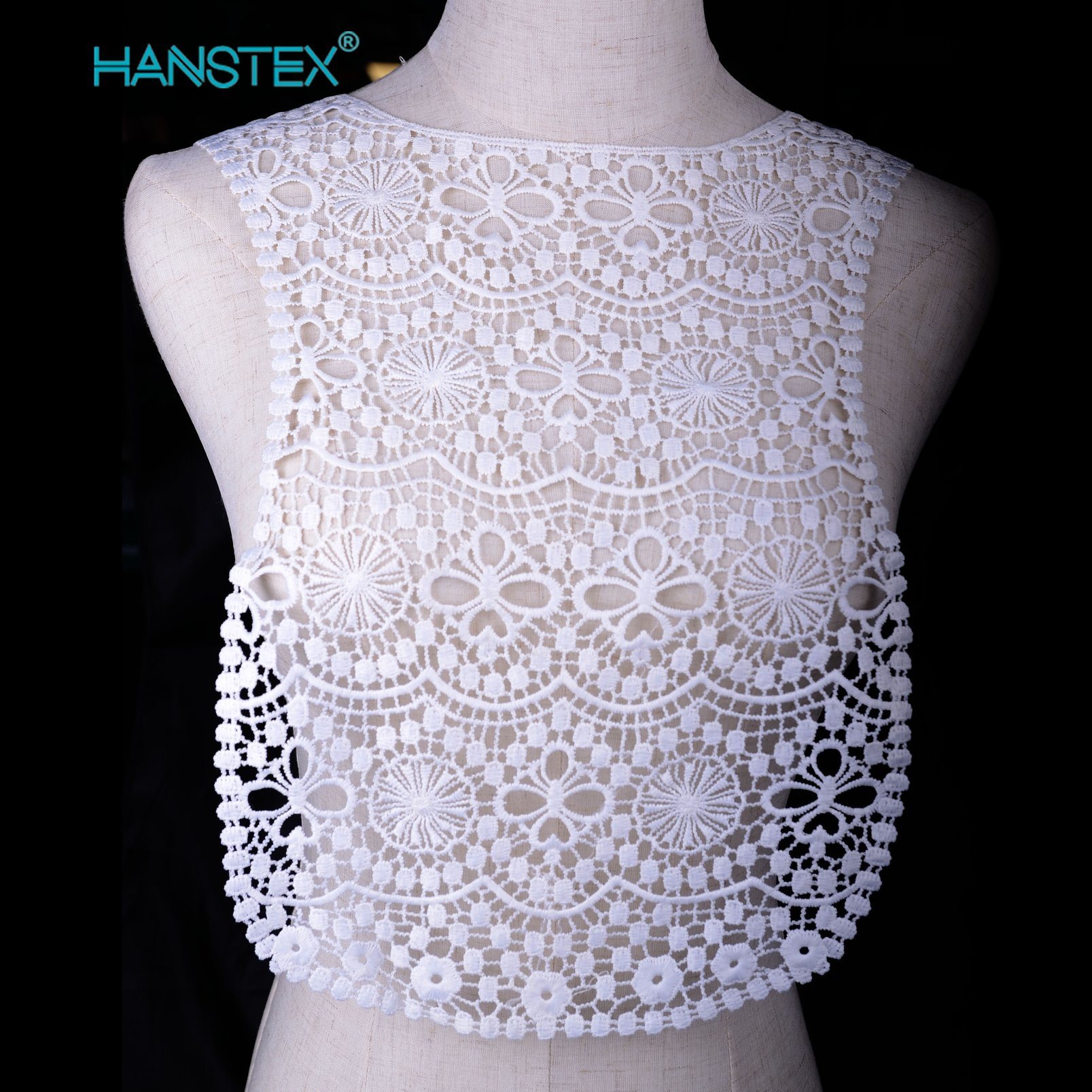 Hans Collar Lace Lace Blouse