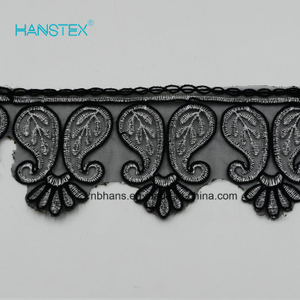 Hans Most Popular Promotional New Design Embroidery Lace on Organza
