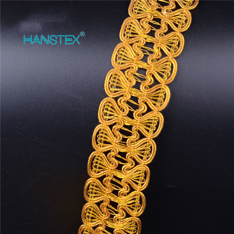 Hans Factory Price Party Metallic Lace Trim