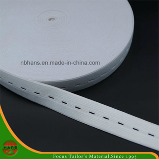 Elastic Tape with Button Hole for Garment
