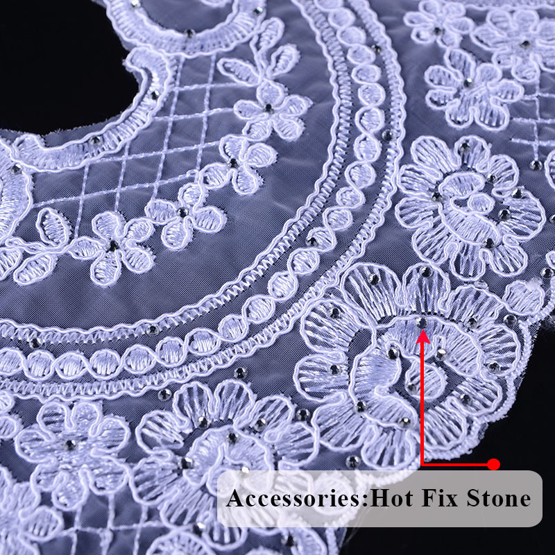 Hans High Quality Exquisite Rhinestone Lace
