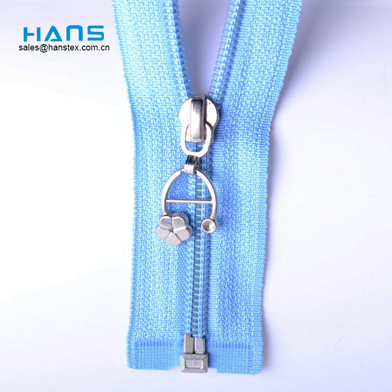 Hans Customized Logo Colorful Nylon Coil Zipper