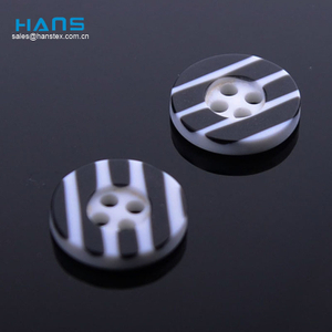 China Manufacturer Wholesale Print Logo Polyester Button