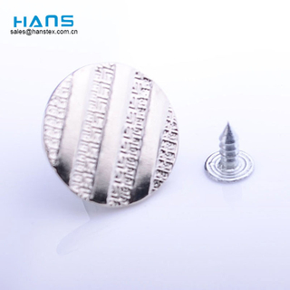 Hans Newest Arrival Lucky Silver Jeans Button