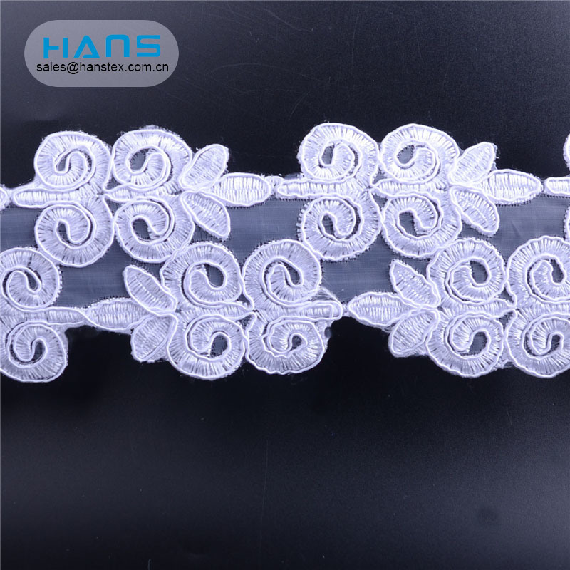 Hans High Quality OEM Promotional Embroidered Lace