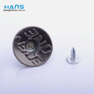 Hans Competitive Price with High Quality Clothing Custom Metal Jeans Button