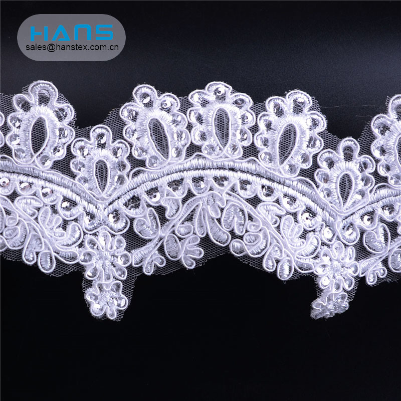 Hans Most Popular Nice Design Embroidery Lace Applique
