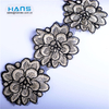 Hans Factory Wholesale Colorful Embroidery Black Lace