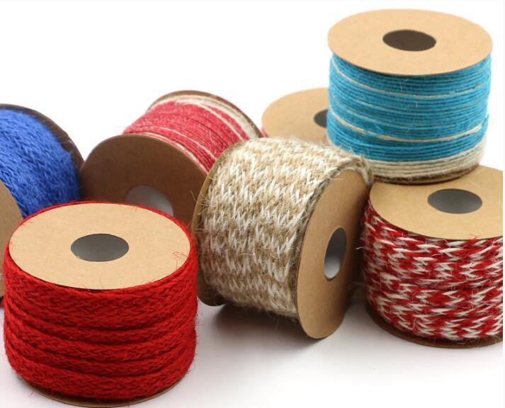 Hans Cheap Wholesale Strong Various Color Jute Tape for Lace Gift Packing