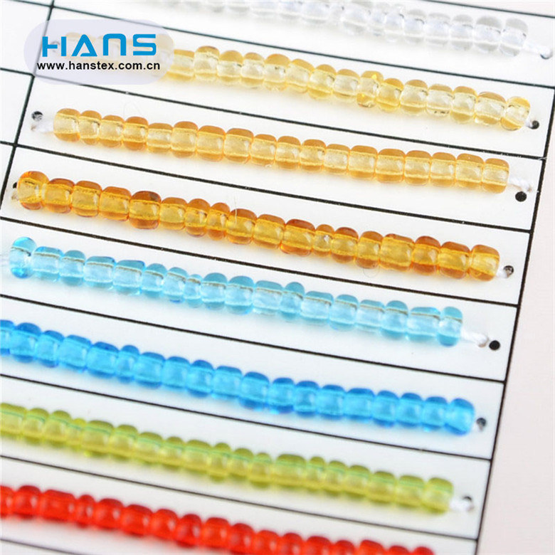 Hans New Products 2018 Clear Glass Beads for Jewelry Making