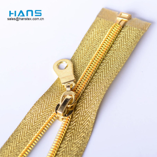 Hans Stylish and Premium Strong Custom Gold Zipper