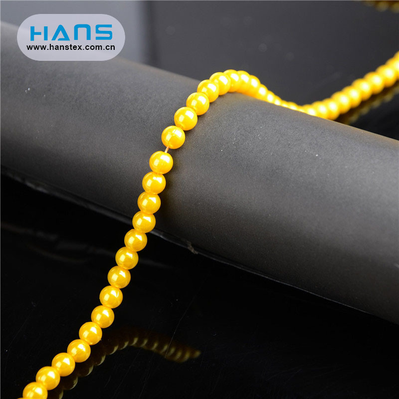 Hans Customized Service Hole Plastic Pearl Beads