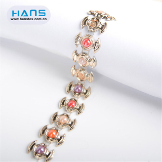 Hans OEM Customized Transparent Wholesale Rhinestone Chain